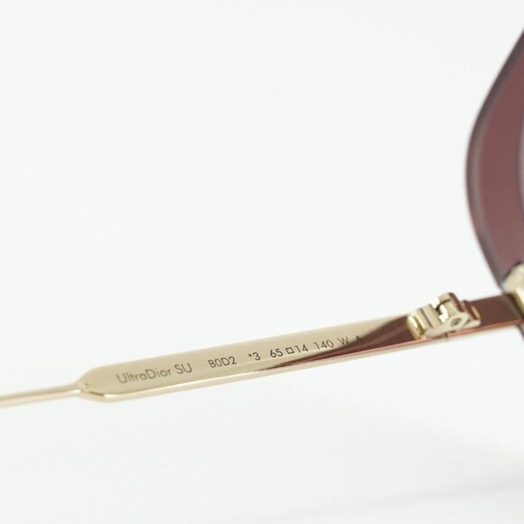 ?️ New Dior ULTRADIOR SU B0D2 Sunglasses - Gold Frame, Bordeaux Lenses main image 11